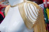 Gold Shoulder Chain Jewelry, RD-045