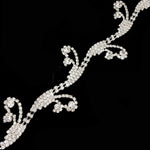 1 7/8" Swirl Crystal Rhinestone Trim, RT-059