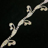 1 7/8" Swirl Crystal Rhinestone Trim, RT-059