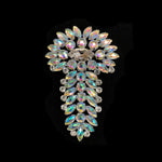 SALE! Fancy Colored Rhinestone Applique on Metal Setting, YH-082