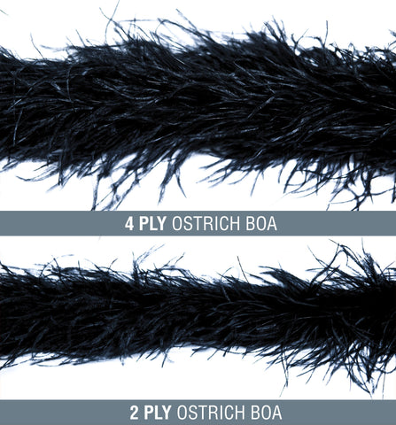 (Sold by Piece) Ostrich with Marabou Feather Boa for Sale Online 2 Ply