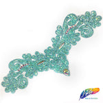 Wing Crystal Rhinestone Iron On Applique, IRA-077