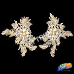 Gold Embroidered Lace Flower Applique, LAP-32