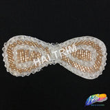 Bow Tie Beaded Applique, BA-006