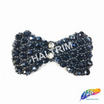 Bow Tie Beaded Rhinestone Applique, BA-007