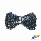 Bow Tie Beaded Rhinestone Applique, BA-007