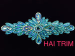 Color AB Textured Resin Stone Motif Applique, NAS-030