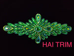 Color AB Textured Resin Stone Motif Applique, NAS-030