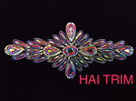 Color AB Textured Resin Stone Motif Applique, NAS-030