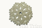SALE! Beaded Rhinestone Applique, Wedding Formal Prom Crystal Patch, RA-201