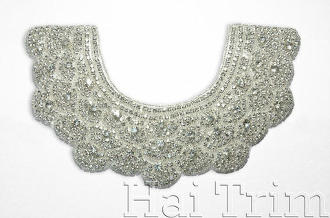 SALE! Crystal Rhinestone Collar Applique, RA-203