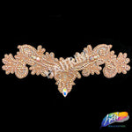 Beaded Rhinestone Motif Applique, RA-207 (S)