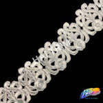 2 3/4" Metallic Armor Embroidered Trim, EMB-011