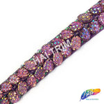 SALE! 2-row Beaded Textured Stone Trim by Yard Piece, ACR-003