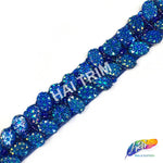 SALE! 2-row Beaded Textured Stone Trim by Yard Piece, ACR-003