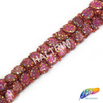 SALE! 2-row Beaded Textured Stone Trim by Yard Piece, ACR-003