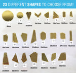 Gold Cut Mirror Stones (Gold-019)
