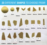 Gold Cut Mirror Stones (Gold-019)
