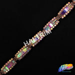 SALE! 1/2" Multicolored Rhinestone Trim, ACR-018