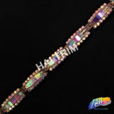 SALE! 1/2" Multicolored Rhinestone Trim, ACR-018