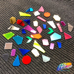 Neon Yellow Cut Mirror Stones (Neon  Yellow-006)