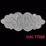 Crystal Motif Rhinestone Iron On Applique, IRA-034