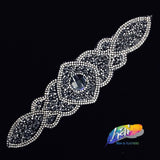 Rhinestone Motif Iron On Applique, IRA-063