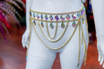Chained Stone Body Chain Belt, XY2480
