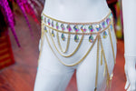 Chained Stone Body Chain Belt, XY2480