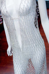 Crystal AB/Gold Rhinestone Cupchain Dress, RD-001