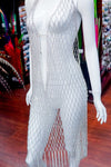 Crystal AB/Gold Rhinestone Cupchain Dress, RD-001