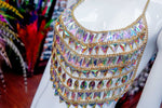 Chained Stone Body Chain Top, XY3960