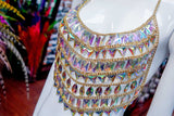 Chained Stone Body Chain Top, XY3960