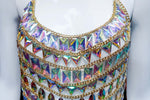 Chained Stone Body Chain Top, XY3960