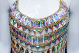Chained Stone Body Chain Top, XY3960