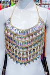 Chained Stone Body Chain Top, XY3960