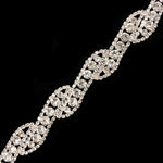 3/4" Swirl Crystal Rhinestone Trim, RT-011