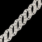 1" Swirl Crystal Rhinestone Trim, RT-016