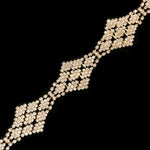 1" Checkered Diamond Crystal Rhinestone Trim, RT-021