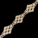 Checkered Diamond Crystal Rhinestone Trim, RT-021