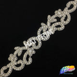 2 1/4” Beaded Rhinestone Trim (sold by yard piece), BRT-013