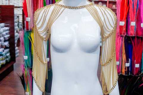 Gold Shoulder Chain Jewelry, RD-045