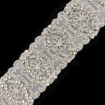 2 1/4" Beaded Crystal Rhinestone Trim (sold by yard piece), BRT-044