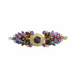SALE! Fancy Colored Rhinestone Motif Applique on Metal Setting, YH-103