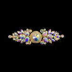 SALE! Fancy Colored Rhinestone Motif Applique on Metal Setting, YH-103