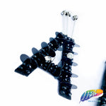 SALE! Black Sequins Beaded Letters and Numbers with Dangling Beads