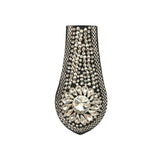 Silver/Crystal Beaded Rhinestone Epaulet, EP-019, EP-020 (sold per piece)