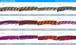 30-35” Natural Dyed Zebra Pheasant Tails