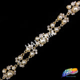 5/8" Pearl Crystal Rhinestone Trim, PRL-03