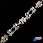 5/8" Pearl Crystal Rhinestone Trim, PRL-03